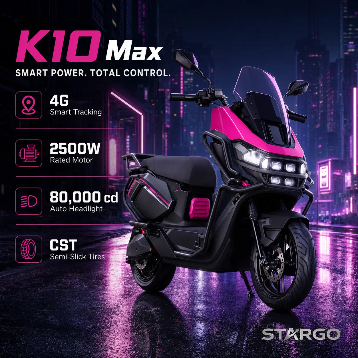 STARGO K10 Max Premium E-Motorcycle