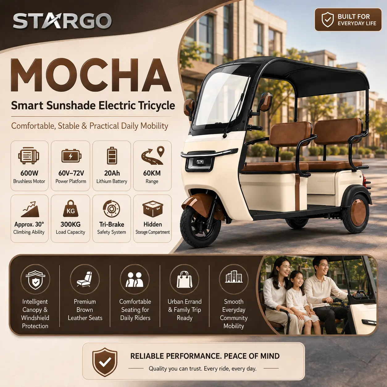 STARGO Mocha Compact Pod