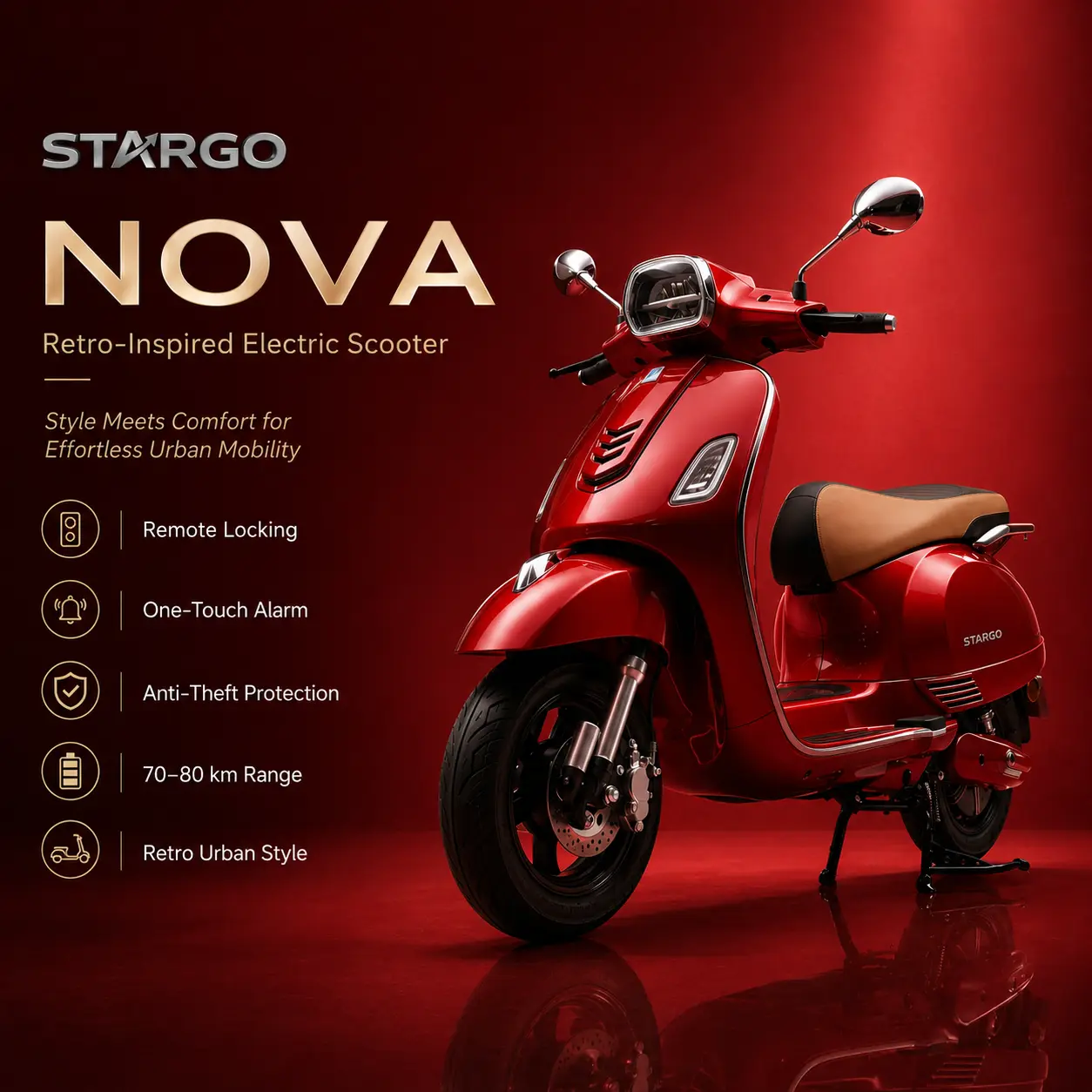 STARGO NOVA Retro Scooter
