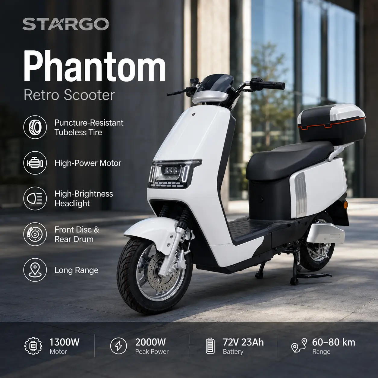 STARGO Phantom Retro Scooter